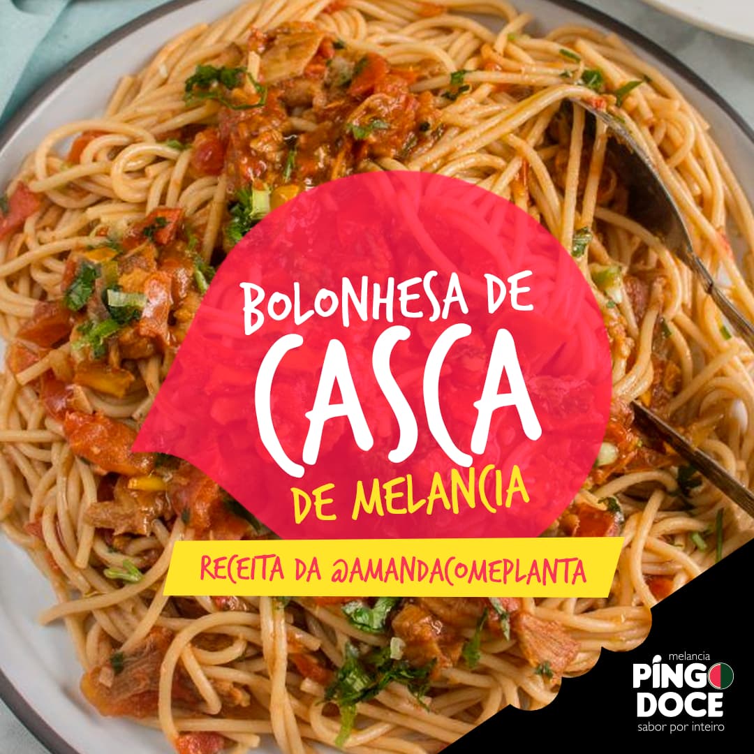 Bolonhesa de casca de melancia