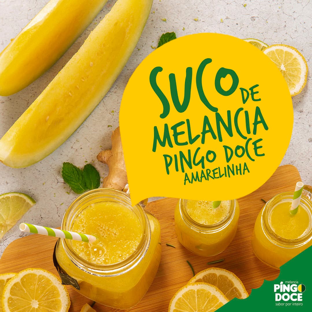 Suco de melancia Pingo Doce Amarelinha