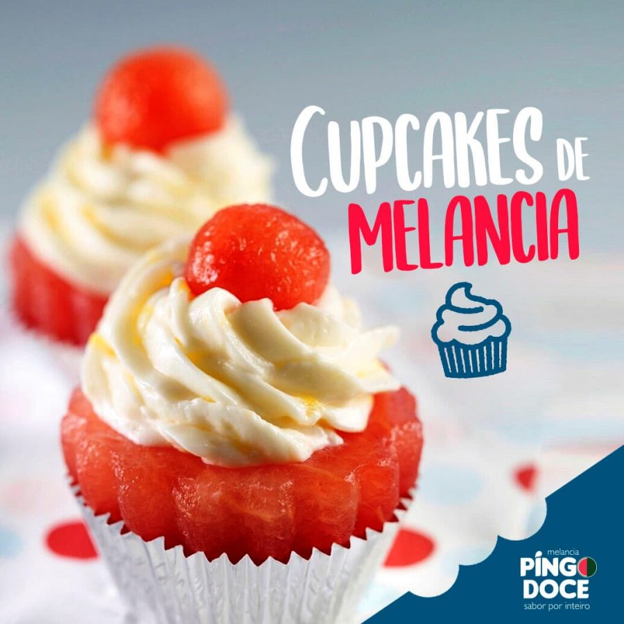 Cupcake de melancia Pingo Doce