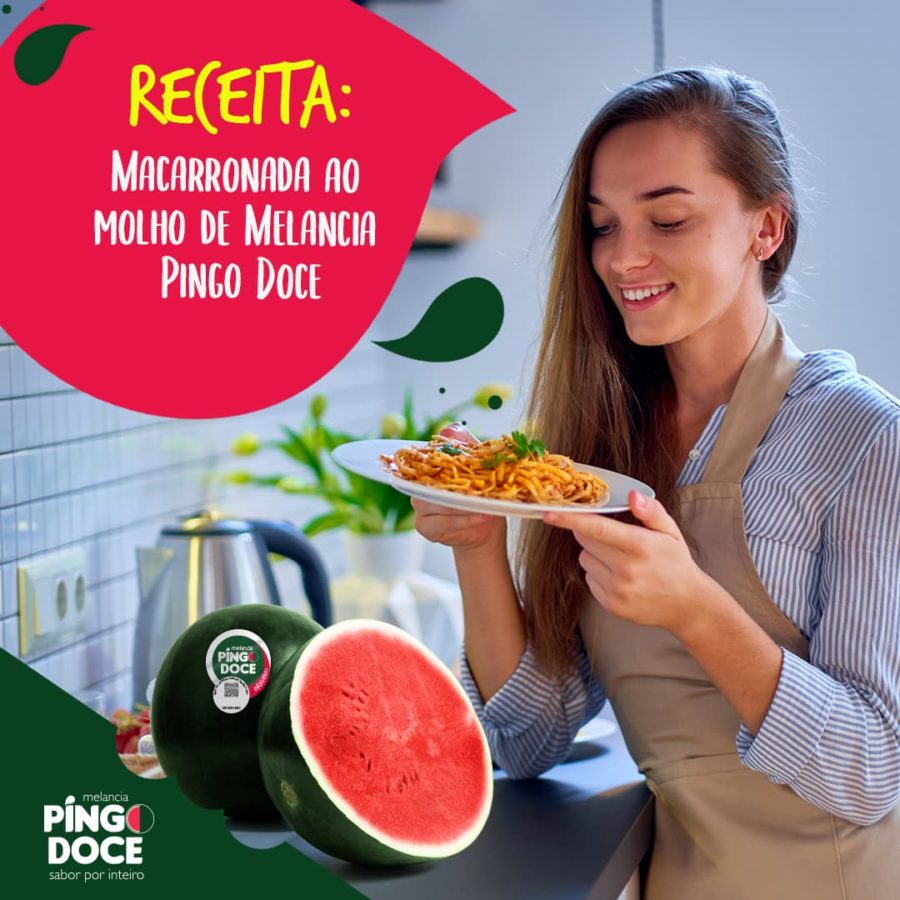 Macarronada ao molho de melancia Pingo Doce