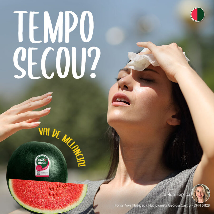 Melancia e hidratação na época mais seca do ano. Descubra os benefícios de consumir a fruta!