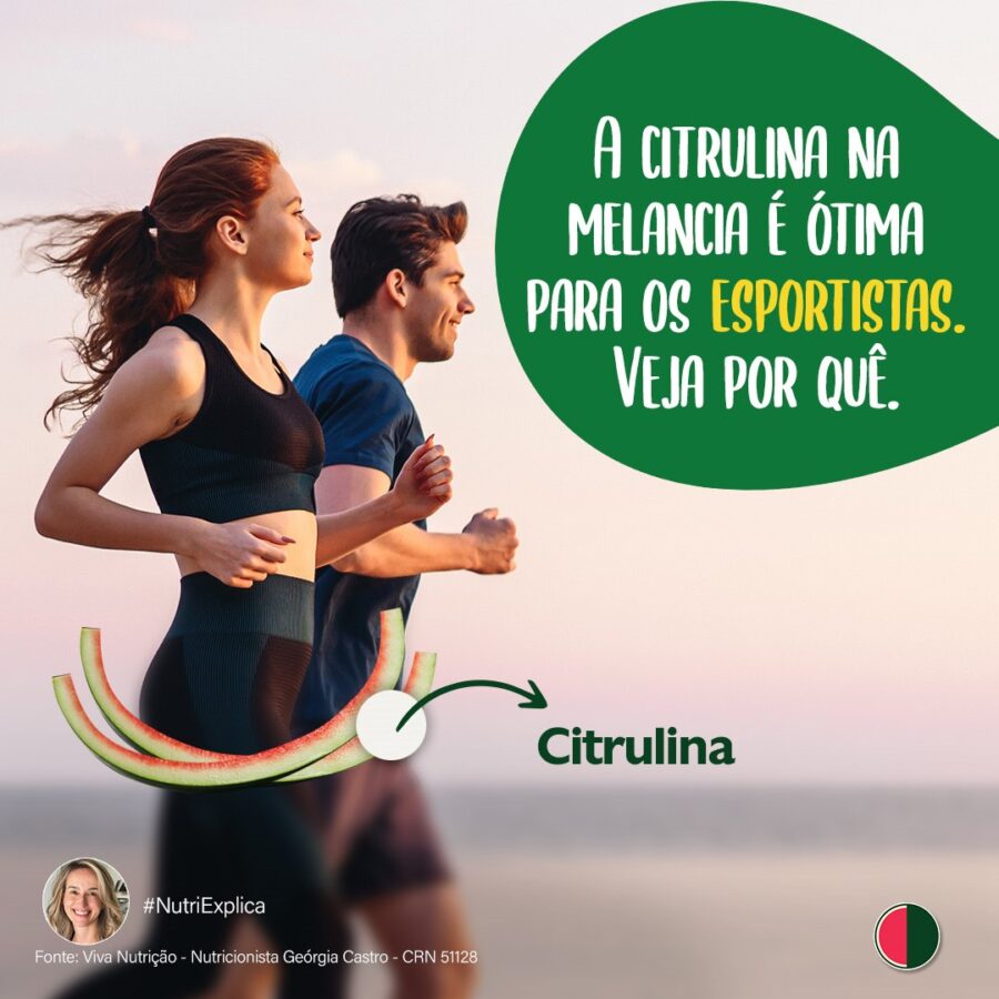 A citrulina na melancia é ótima para os esportistas. Veja por quê!