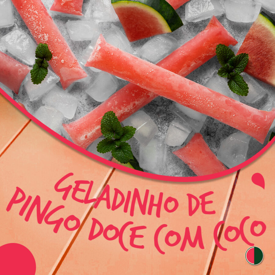 Geladinho de Pingo Doce com coco