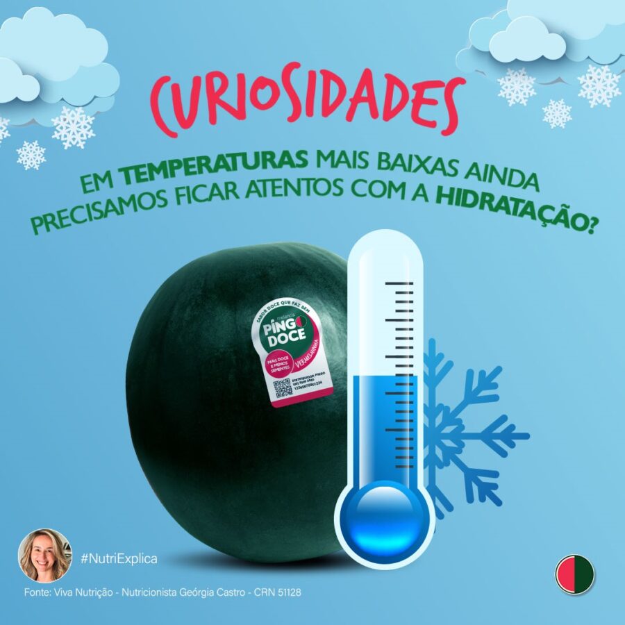 Em temperaturas mais baixas, ainda precisamos ficar atentos com a hidratação?