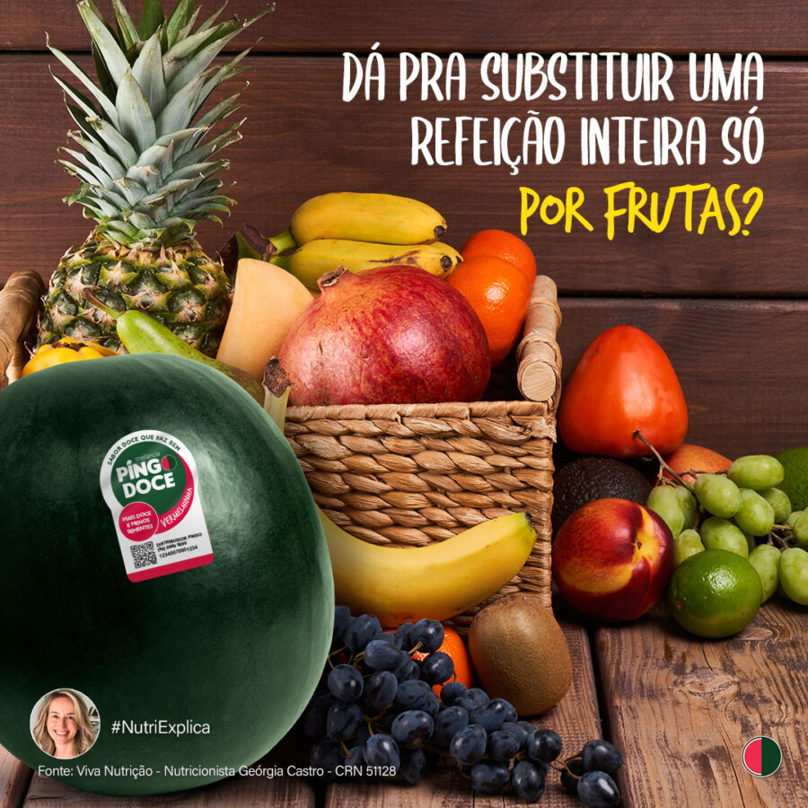 Frutas: Deliciosas, mas não substituem uma refeição completa!