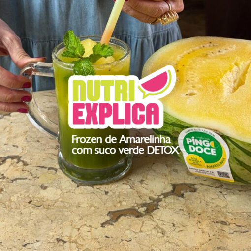 Frozen de Amarelinha com Suco Verde: a bebida verde e amarela que hidrata, desintoxica e te deixa cheia de energia